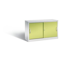C+P 572300S10344 Akten-Sideboard Schiebetüren 2x2OH B1200mm lgr/cgn