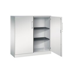 C+P Flügeltürenschrank Asisto 1.200 x 1.310 x 435 mm (B x H x T) lichtgrau