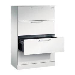 C+P Hängeregistraturschrank Asisto 2-bahnig verkehrsweiß