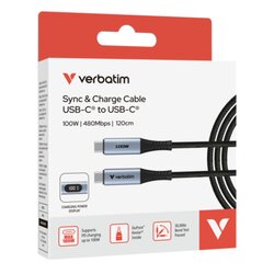 Verbatim USB-Kabel USB-C-Stecker/USB-C-Stecker 100 W