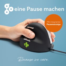 R-Go Tools Optische PC Maus HE Break ergonomisch groß