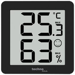 technoline® WS 9425 schwarz technoline Thermo-Hygrometer 3St sw