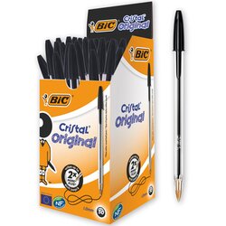 BIC® 8373639 Bic Kugelschreiber Cristal Original 0,4mm sw 50 St.