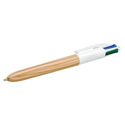 BIC® Mehrfarbkugelschreiber 4 Colours® Wood Style