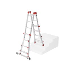 Hailo Multifunktionsleiter M80 max. Arbeitshöhe 4,7 m