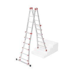 Hailo Multifunktionsleiter M80 max. Arbeitshöhe 6,75 m