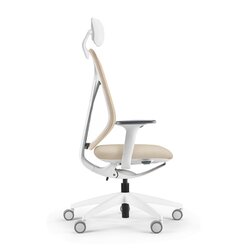 Sedus Bürodrehstuhl se:kit mit Kopfstütze creme