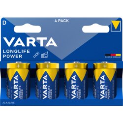 Varta Batterie Longlife Power D/Mono 4 St./Pack.