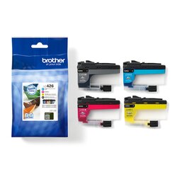 Brother Tintenpatrone LC-426VAL schwarz, cyan, magenta, gelb