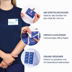 Avery Zweckform Einsteckschild 90 x 60 mm (B x H)