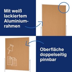 magnetoplan® Moderationstafel nicht zusammenklappbar Kork