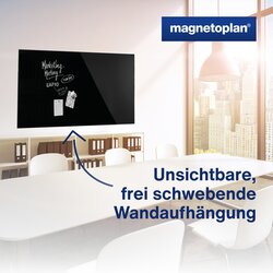 magnetoplan® Glasboard Design tiefschwarz