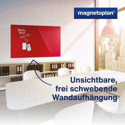 magnetoplan® Glasboard Design intensivrot
