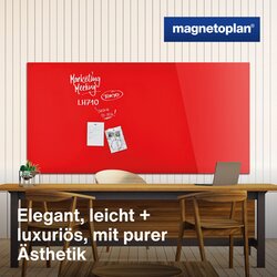 magnetoplan® Glasboard Design intensivrot
