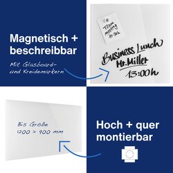 magnetoplan® Glasboard Design brillantweiß
