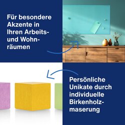magnetoplan® Magnet Design Wood Series Würfel