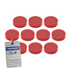 magnetoplan® 1664006 magnetoplan Magnet Ergo Medium 30mm rt 10 St.
