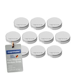 magnetoplan® 1664032 magnetoplan Magnet Ergo Medium 30mm si 10 St.