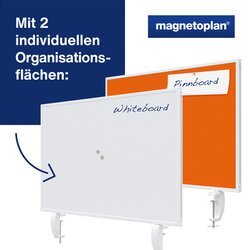 magnetoplan® Tischtrennwand VarioPin 80 x 50 cm (B x H)