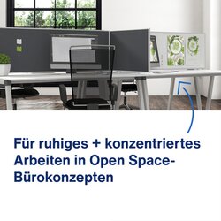 magnetoplan® Tischtrennwand VarioPin 160 x 50 cm (B x H)