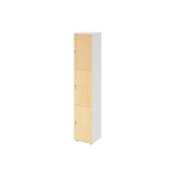 Hammerbacher Schließfachschrank 400 x 2.156 x 420 mm (B x H x T) 3 Fächer ahorn