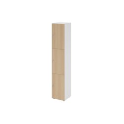 Hammerbacher Schließfachschrank 400 x 2.156 x 420 mm (B x H x T) 3 Fächer eiche