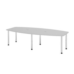 Hammerbacher Konferenztisch KT28C Stahl, verchromt grau