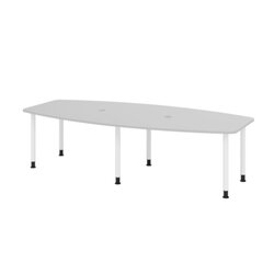 Hammerbacher Konferenztisch KT28C Stahl grau