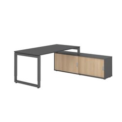 Hammerbacher VRSE16SBGGGE Hammerbacher Schreibtischkombi 160x80cm gp/gp/ei