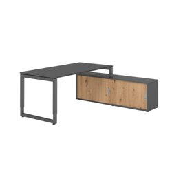 Hammerbacher VRSE16SBGGGR Hammerbacher Schreibtischkombi 160x80cm gp/gp/a.ei