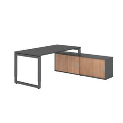 Hammerbacher VRSE16SBGGGN Hammerbacher Schreibtischkombi 160x80cm gp/gp/nu
