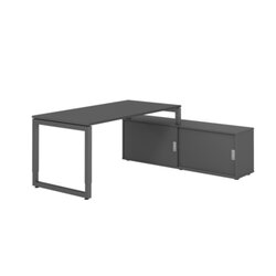 Hammerbacher VRSE16SBGGGG Hammerbacher Schreibtischkombi 160x80cm gp/gp/gp