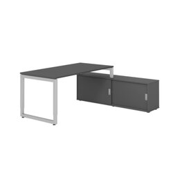 Hammerbacher VRSE16SBGSGG Hammerbacher Schreibtischkombi 160x80cm gp/gp/si/gp