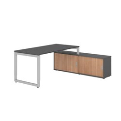 Hammerbacher VRSE16SBGSGN Hammerbacher Schreibtischkombi 160x80cm gp/gp/si/nu