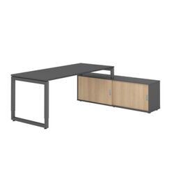 Hammerbacher VRSE19SBGGGE Hammerbacher Schreibtischkombi 180x80cm gp/gp/gp/ei