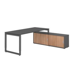 Hammerbacher VRSE19SBGGGN Hammerbacher Schreibtischkombi 180x80cm gp/gp/gp/nu