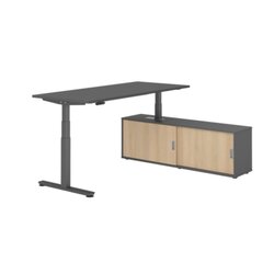 Hammerbacher VXDSM19SBGGGE Hammerbacher Sitz-Steh-Kombi 180x80cm gp/gp/gp/ei