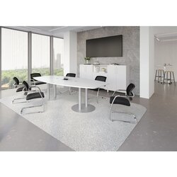 Hammerbacher Konferenztisch KT28S Stahl