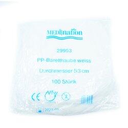 Medination 29953 Medination Baretthaube 100St