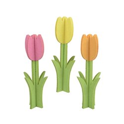DECORIS 891389 DECORIS Tulpe filz bunt 13,5x40cm