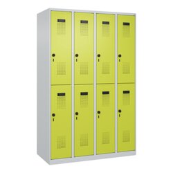 C+P 04930040S10015 C+P Spind Evolo PLUS Doppel 8Fächer 1850x1200x500 lgr/cgn