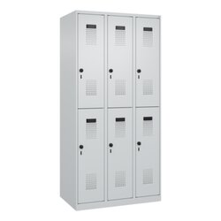 C+P 04930030S10013 C+P Spind Evolo PLUS Doppel 6Fächer 1850x900x500 lgr/lgr