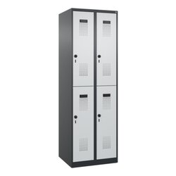 C+P 04930020S10140 C+P Spind Evolo PLUS Doppel 4Fächer 1850x600x500 sgr/lgr