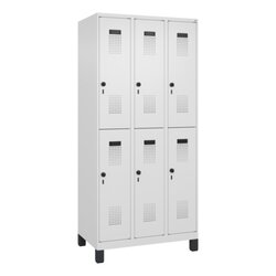 C+P 04931030S10020 C+P Spind Evolo PLUS Doppel 6Fächer 1950x900x500 vws/vws