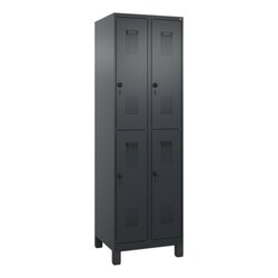 C+P 04931020S10141 C+P Spind Evolo PLUS Doppel 4Fächer 1950x600x500 sgr/sgr