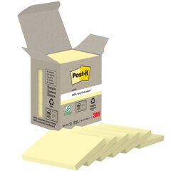 Post-it® 653-1B Post-it Haftnotiz Recycling Notes 38x51mm ge 6x100Bl