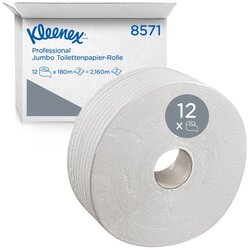 Kleenex® 8571 Kleenex Toilettenpapier Jumbo 2lg 180m ws 12St