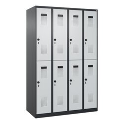 C+P 04930040S10144 C+P Spind Evolo PLUS Doppel 8Fächer 1850x1200x500 sgr/lgr