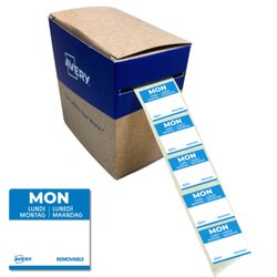 Avery Zweckform DLSMONREV-1000 Avery Zweckform Küchenetikett MO 25x25mm 1000St abl bl/ws