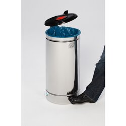 VAR Tretabfalleimer Euro-Pedal edelstahl